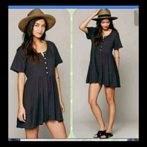 Free People Black Knit Romper Size Small